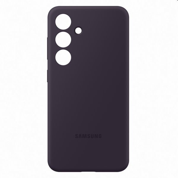 Zadný kryt Silicone Cover pre Samsung Galaxy S24, tmavofialová