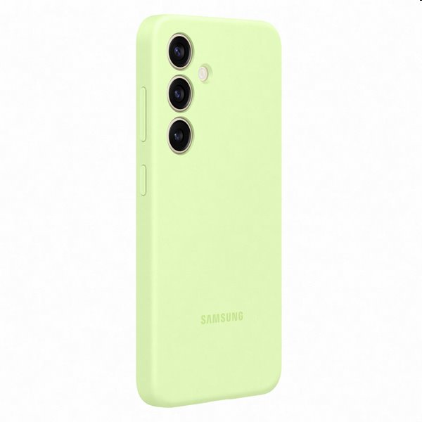 Zadný kryt Silicone Cover pre Samsung Galaxy S24, svetlozelená