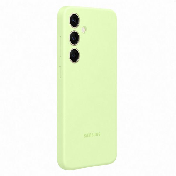 Zadný kryt Silicone Cover pre Samsung Galaxy S24 Plus, svetlozelená