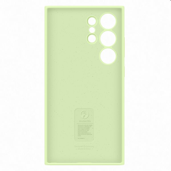 Zadný kryt Silicone Cover pre Samsung Galaxy S24 Ultra, svetlozelená