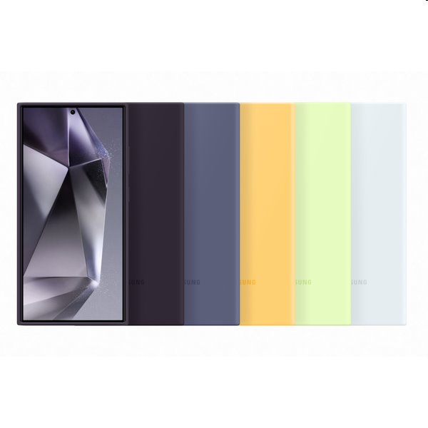 Zadný kryt Silicone Cover pre Samsung Galaxy S24 Ultra, biela