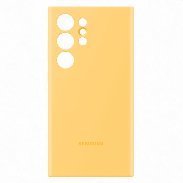 Zadný kryt Silicone Cover pre Samsung Galaxy S24 Ultra, žltá