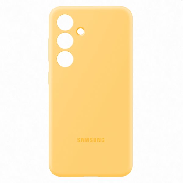 Zadný kryt Silicone Cover pre Samsung Galaxy S24, žltá
