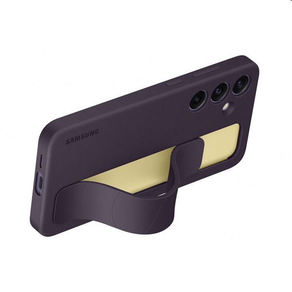 Zadný kryt Silicone Grip Cover pre Samsung Galaxy S24 Plus, tmavofialová