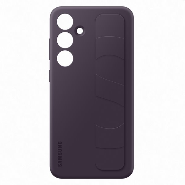 Zadný kryt Silicone Grip Cover pre Samsung Galaxy S24 Plus, tmavofialová
