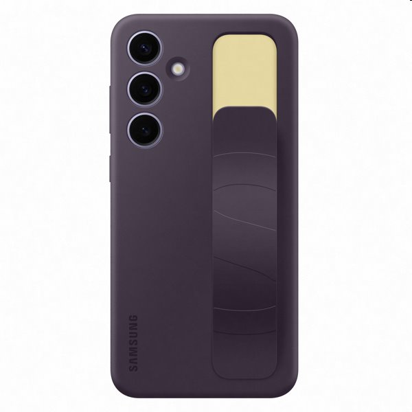 Zadný kryt Silicone Grip Cover pre Samsung Galaxy S24 Plus, tmavofialová