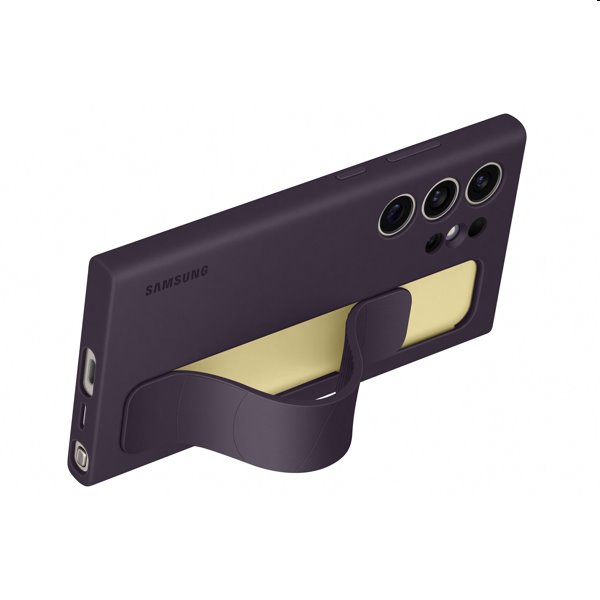 Zadný kryt Silicone Grip Cover pre Samsung Galaxy S24 Ultra, tmavofialová Zadný kryt Silicone Grip Cover pre Samsung Galaxy S24 Ultra, tmavofialová