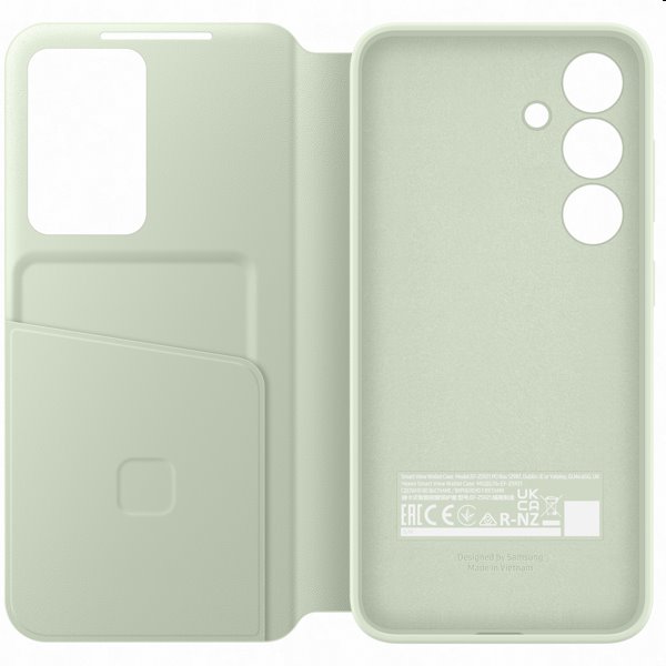 Knižkové puzdro Smart View Wallet pre Samsung Galaxy S24, svetlozelená Knižkové puzdro Smart View Wallet pre Samsung Galaxy S24, svetlozelená