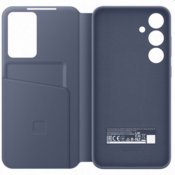 Knižkové puzdro Smart View Wallet pre Samsung Galaxy S24 Plus, fialová