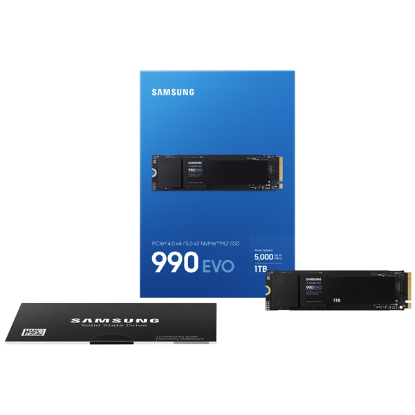 Samsung SSD disk 990 EVO, 1 TB, NVMe 2.0 Samsung SSD disk 990 EVO, 1 TB, NVMe 2.0