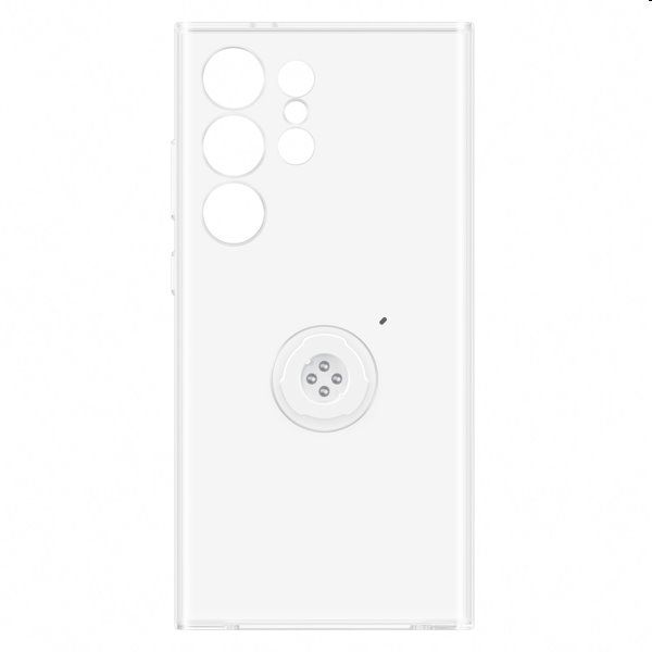 Zadný kryt Clear Gadget pre Samsung Galaxy S24 Ultra, transparentná (s odnímateľným úchytom)