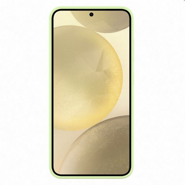 Zadný kryt Silicone Cover pre Samsung Galaxy S24, svetlozelená