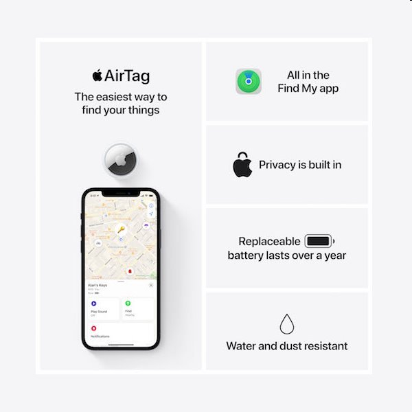 Apple AirTag, 1 balenie Apple AirTag, 1 balenie