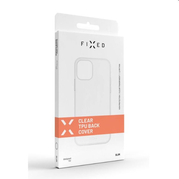 Gélový zadný kryt FIXED TPU pre Xiaomi Redmi Note 13 5G, transparentná
