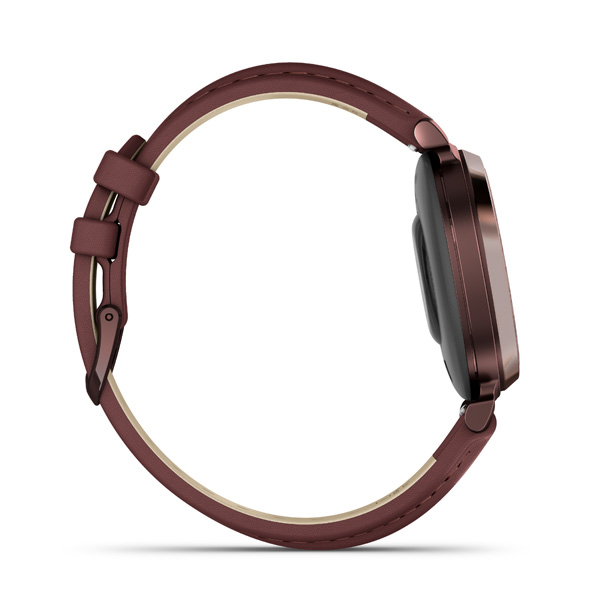 Garmin Lily 2 Classic, DarkBronze/Mulberry, Leather