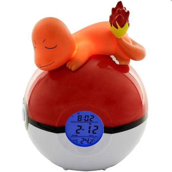 Lampa s Budíkom Charmander Pokebal (Pokémon)