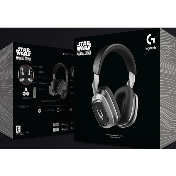 Herné slúchadlá Logitech G Astro A30 Playstation, Maalorian Edition, strieborné Herné slúchadlá Logitech G Astro A30 Playstation, Maalorian Edition, strieborné
