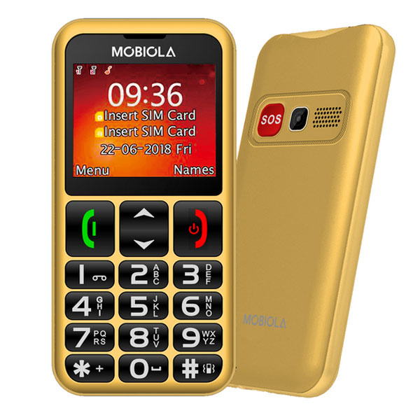 Mobiola MB700, Dual SIM, zlatý