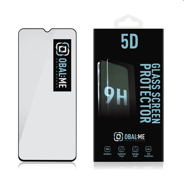 OBAL:ME 5D Ochranné tvrdené sklo pre Xiaomi Redmi 12C, čierna