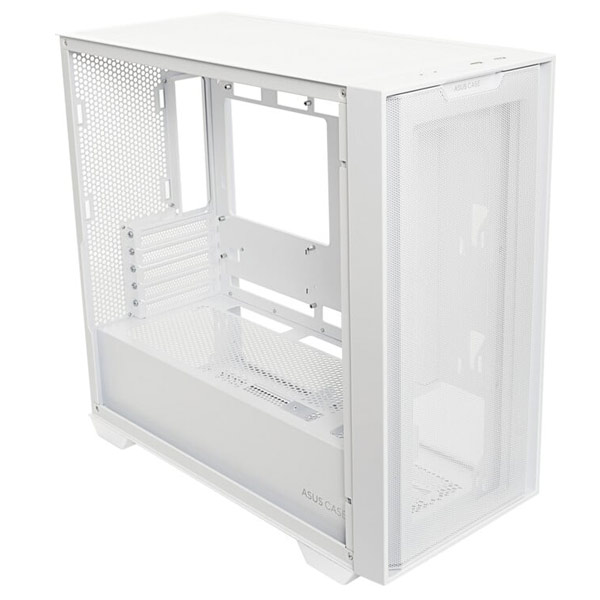 ASUS case A21, transparent glass, Mini Tower, mATX, white