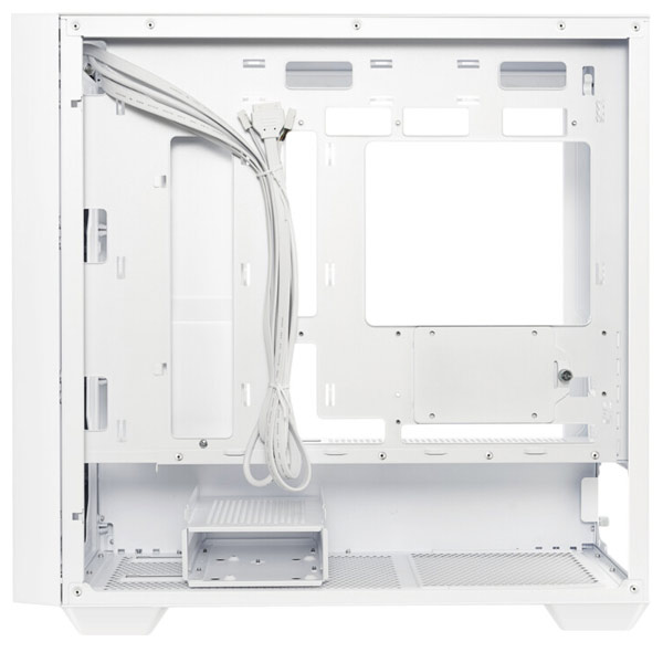 ASUS case A21, transparent glass, Mini Tower, mATX, white