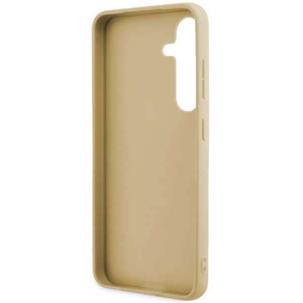Zadný kryt Guess Glitter Flakes pre Samsung Galaxy S24, zlatá