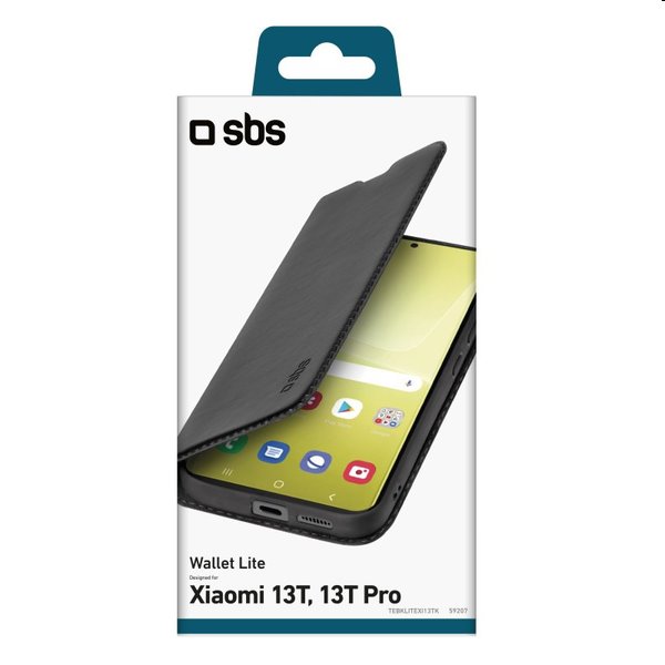 Knižkové puzdro SBS Book Wallet Lite pre Xiaomi 13T/13T Pro, čierna Knižkové puzdro SBS Book Wallet Lite pre Xiaomi 13T/13T Pro, čierna