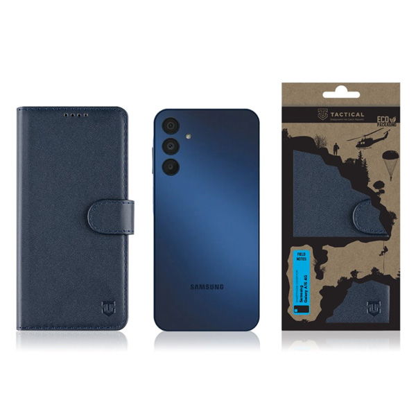 Knižkové puzdro Knižkové puzdro Tactical Field Notes pre Samsung Galaxy A15 4G, modrá