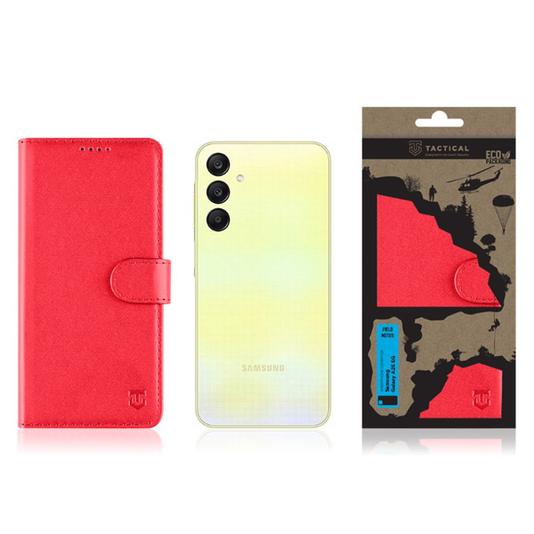 Knižkové puzdro Knižkové puzdro Tactical Field Notes pre Samsung Galaxy A25 5G, červená Knižkové puzdro Knižkové puzdro Tactical Field Notes pre Samsung Galaxy A25 5G, červená