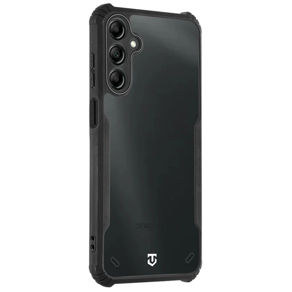 Zadný kryt Tactical Quantum Stealth pre Samsung Galaxy A15 4G/A15 5G, transparentná/čierna