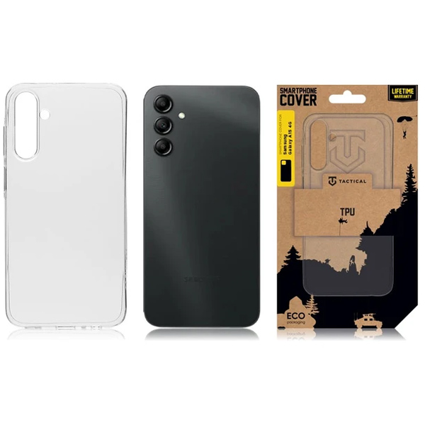 Zadný kryt Tactical TPU pre Samsung Galaxy A15 4G, transparentná Zadný kryt Tactical TPU pre Samsung Galaxy A15 4G, transparentná