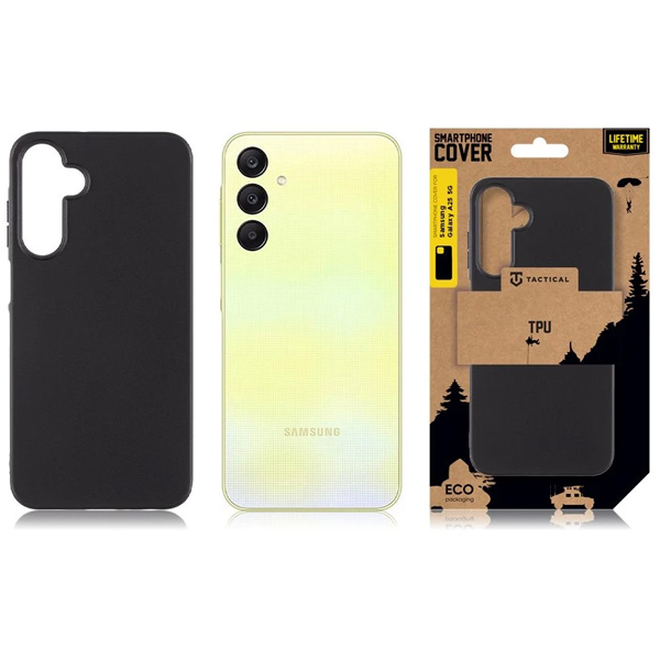 Zadný kryt Tactical TPU pre Samsung Galaxy A25 5G, čierna Zadný kryt Tactical TPU pre Samsung Galaxy A25 5G, čierna