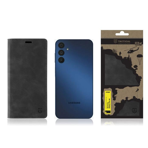 Knižkové puzdro Knižkové puzdro Tactical Xproof pre Samsung Galaxy A15 4G, čierna Knižkové puzdro Knižkové puzdro Tactical Xproof pre Samsung Galaxy A15 4G, čierna