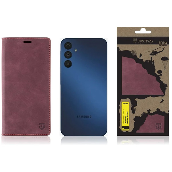 Knižkové puzdro Knižkové puzdro Tactical Xproof pre Samsung Galaxy A25 5G, červená Knižkové puzdro Knižkové puzdro Tactical Xproof pre Samsung Galaxy A25 5G, červená