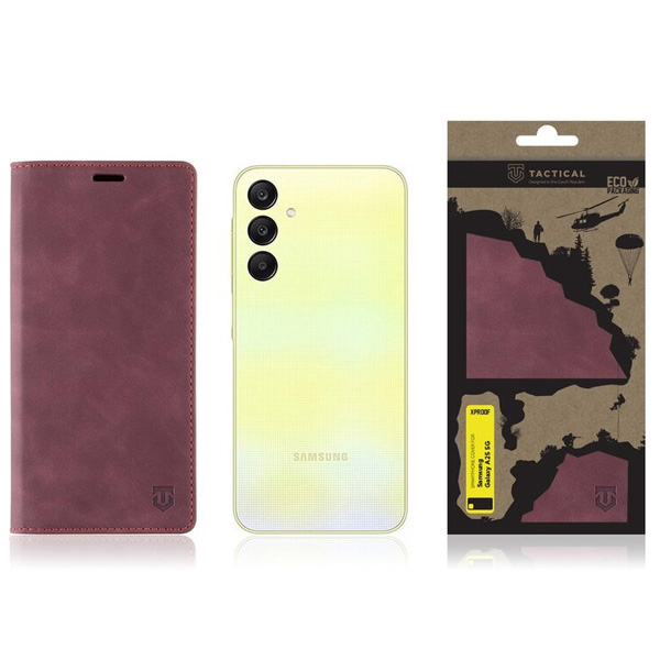 Knižkové puzdro Knižkové puzdro Tactical Xproof pre Samsung Galaxy A25 5G, červená Knižkové puzdro Knižkové puzdro Tactical Xproof pre Samsung Galaxy A25 5G, červená