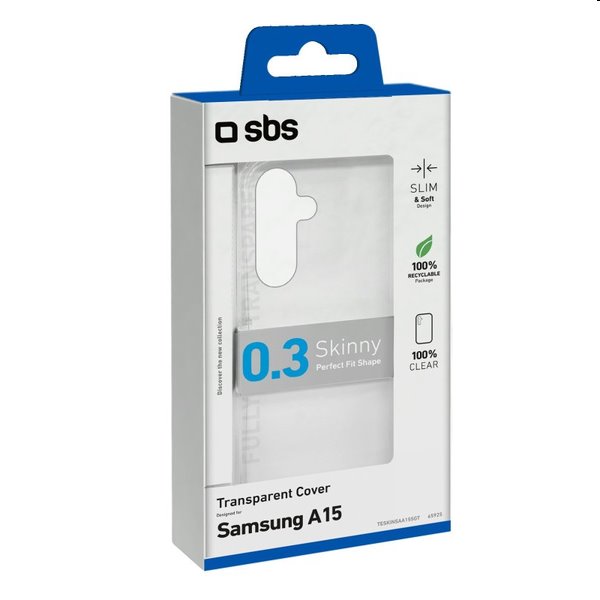 Zadný kryt SBS Skinny pre Samsung Galaxy A15 5G, transparentná