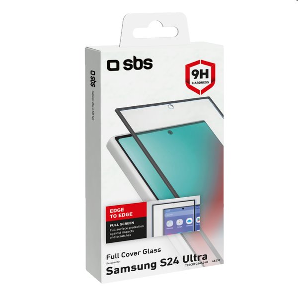 Tvrdené sklo SBS Full Cover pre Samsung Galaxy S24 Ultra, čierna