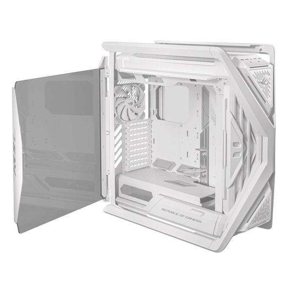 ASUS case ROG HYPERION (GR701) WHITE, Mid Tower, priehľadná bočnica, biela