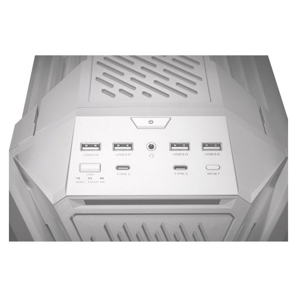 ASUS case ROG HYPERION (GR701) WHITE, Mid Tower, priehľadná bočnica, biela