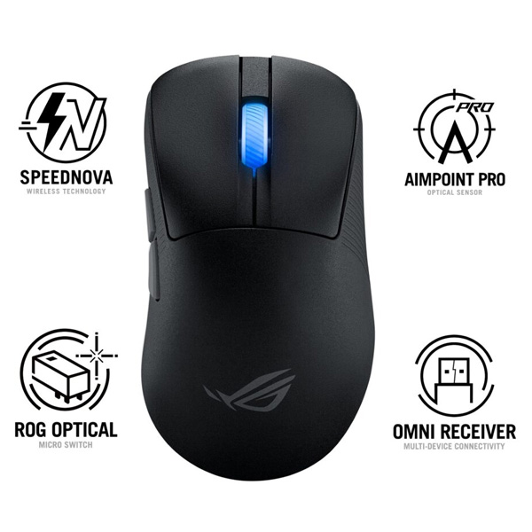 Herná bezdrôtová myš ASUS ROG Keris II Ace, čierna Herná bezdrôtová myš ASUS ROG Keris II Ace, čierna