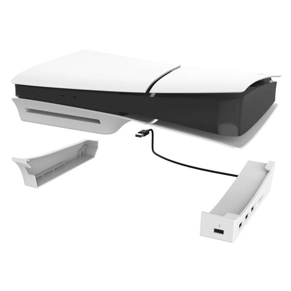 iPega P5S008 Horizontálny stojan s USB HUB pre PS5 Slim, White