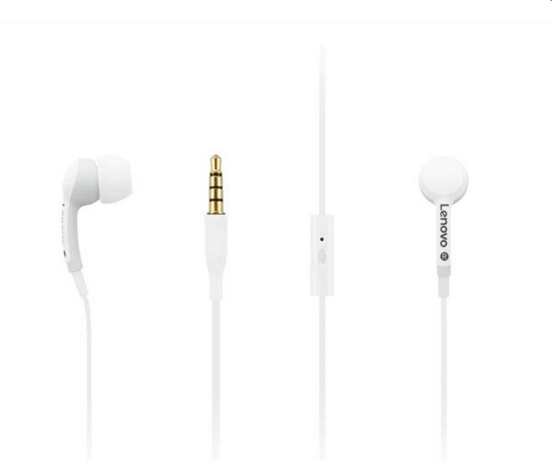 Lenovo 100 In-Ear, slúchadlá biele