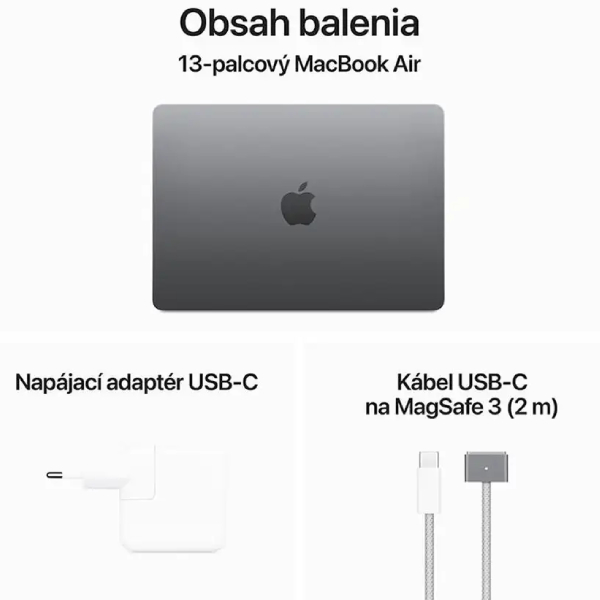 MacBook Air 15" Apple M3 8C CPU 10C GPU 16GB 512GB kozmický sivý SK MacBook Air 15" Apple M3 8C CPU 10C GPU 16GB 512GB kozmický sivý SK