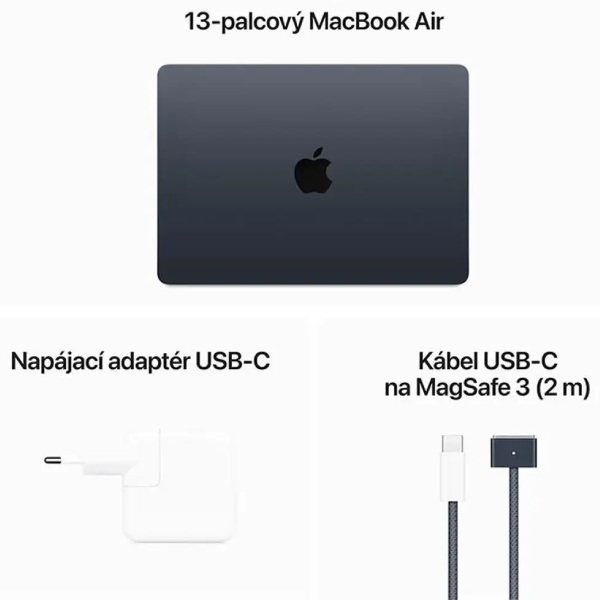 MacBook Air 15" Apple M3 8C CPU 10C GPU 8GB 512GB polnočný SK MacBook Air 15" Apple M3 8C CPU 10C GPU 8GB 512GB polnočný SK