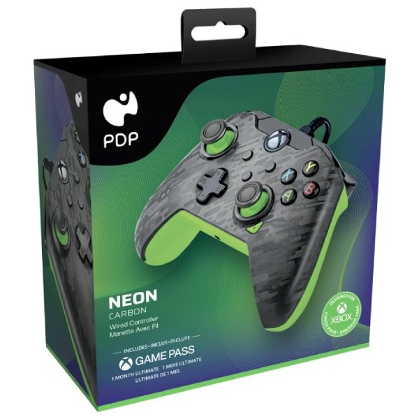PDP káblový ovládač pre Xbox Series, Neon Carbon