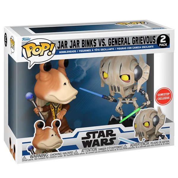 POP! Clone Wars: Jar Jar Binks VS General Grievous (Star Wars) Gamestop Edition