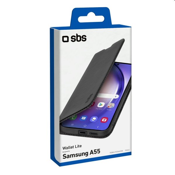 Puzdro SBS Book Wallet Lite pre Samsung Galaxy A55 5G, čierne