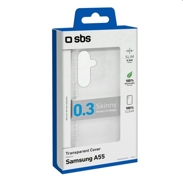 SBS puzdro Skinny pre Samsung Galaxy A55 5G, transparentné