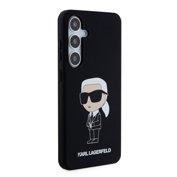 Zadný kryt Karl Lagerfeld Liquid Silicone Ikonik NFT pre Samsung Galaxy S24 Plus, čierny Zadný kryt Karl Lagerfeld Liquid Silicone Ikonik NFT pre Samsung Galaxy S24 Plus, čierny