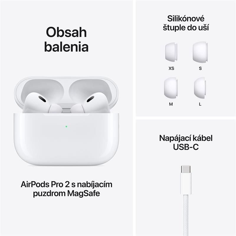 Apple AirPods Pro (2. generácie) s MagSafe puzdrom (USB-C) *Nový z výkupu* Apple AirPods Pro (2. generácie) s MagSafe puzdrom (USB-C) *Nový z výkupu*